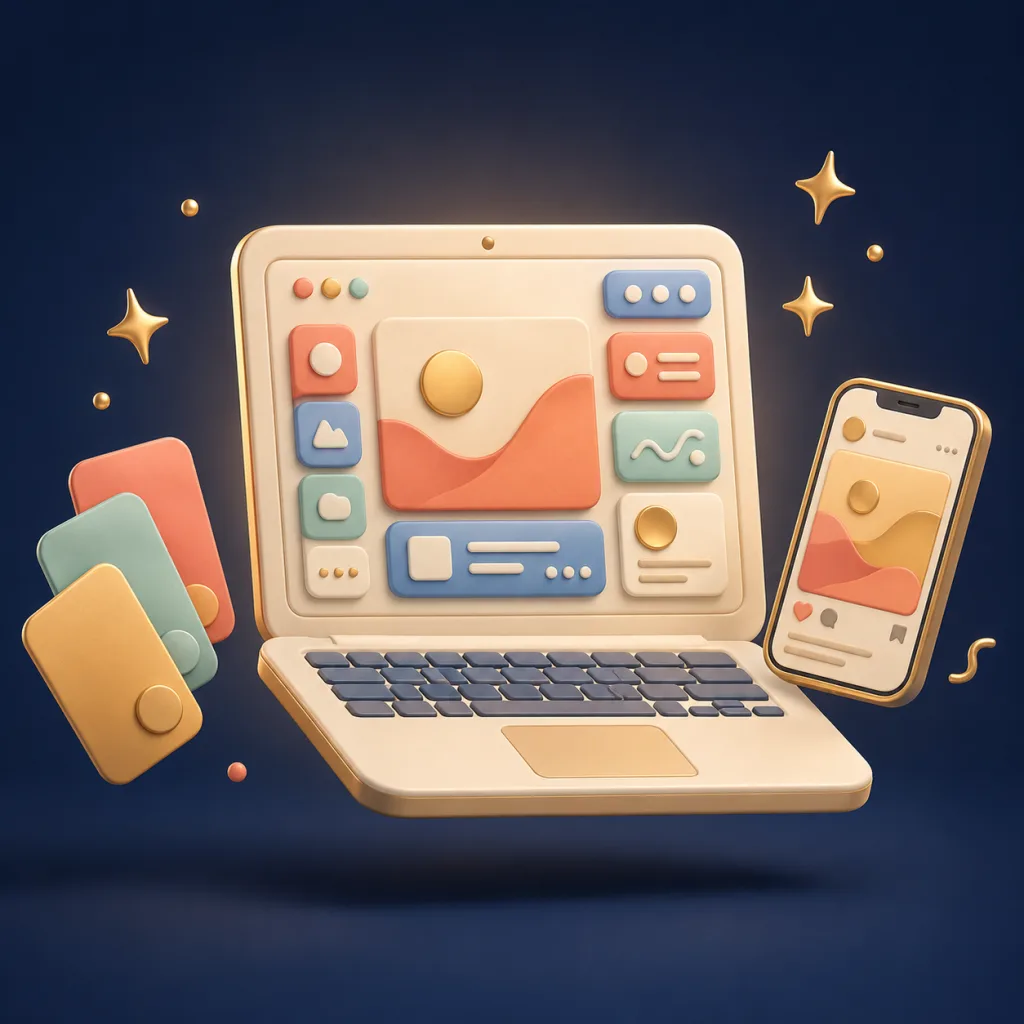 Creative and marketing material illustration